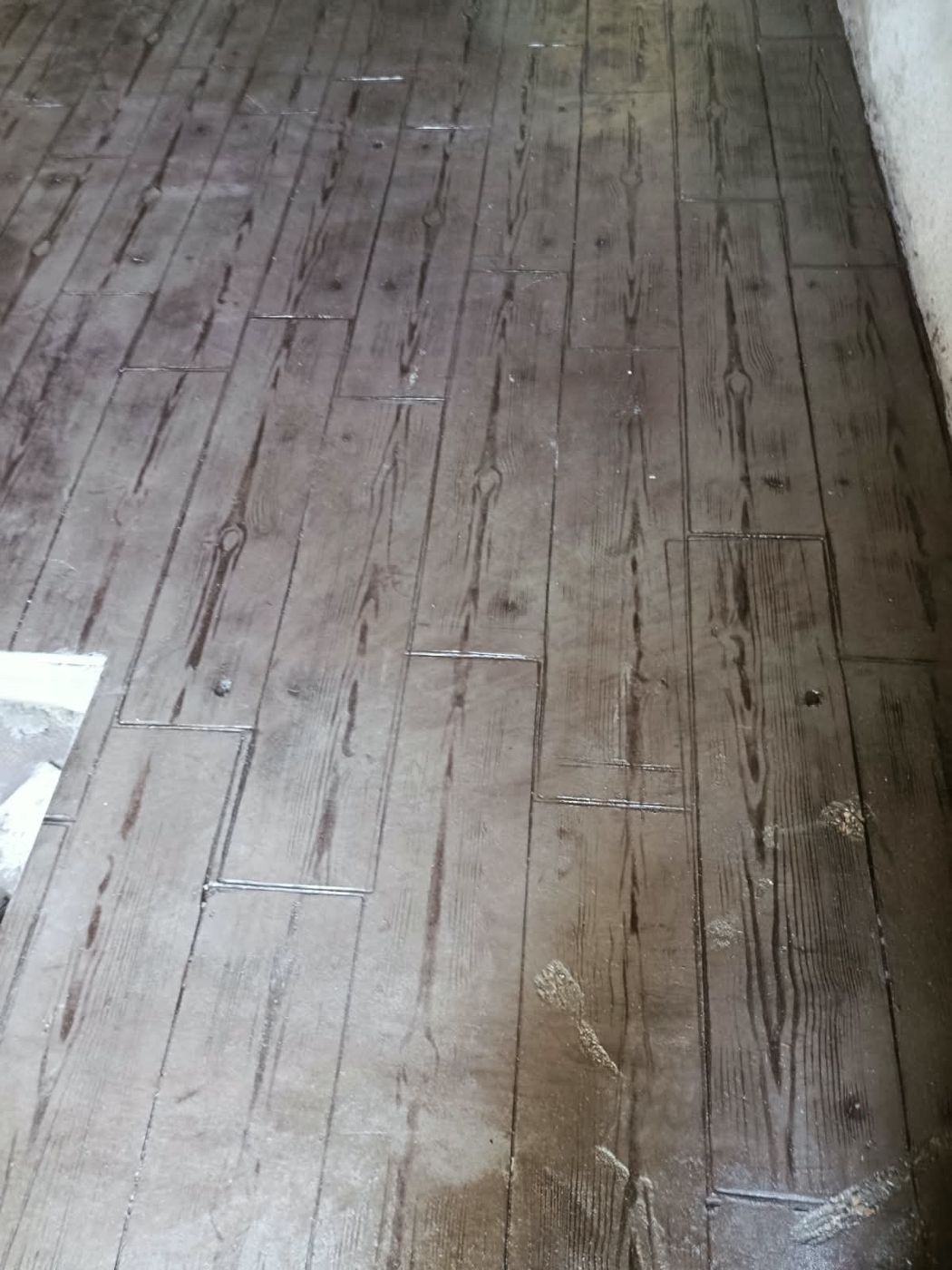 Planches de bois, teinte foncée