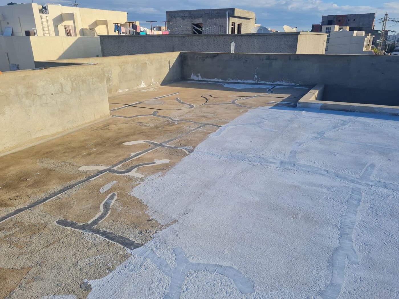 Étanchéité Toiture — chantier Ecobat Building